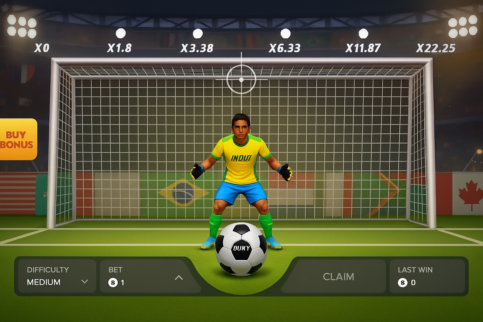Penalty Nations Cup gameplay